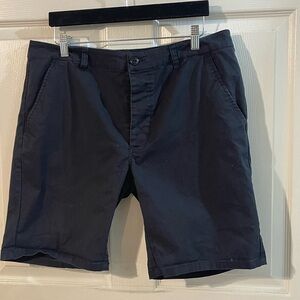 ASOS Dark Blue Flat Front Men's Shorts